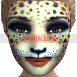 Cosmos Cheetah Facepaint