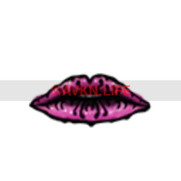 Black Rainbow Neon Swamp Lips (Pink)