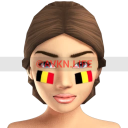 Belgian Flag Facepaint