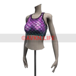 Bionic Mermaid Sports Top - Iridiscent