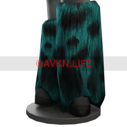 Cybergoth Monster Fur Boots - Blue