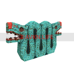 Turquoise Aztec Serpent Statue