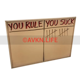 "You Suck" Tally Board