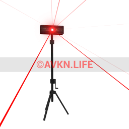 Party Laser Standing Light - Intense Red