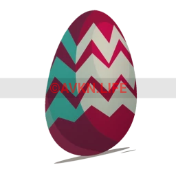 Spring Chevron Egg Sticker