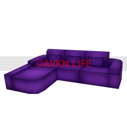 Neon Vibes Nightlife Corner Sofa - Purple