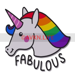 Fabulous Unicorn Sticker