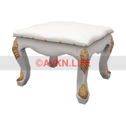 Baroque Constance Dressing Stool - Light