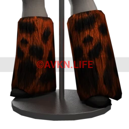 Cybergoth Monster Fur Boots - Orange