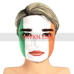 Irish Flag Facepaint