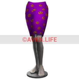 Foal Halloween Prints Pencil Skirt - Pumpkins