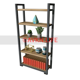 Loft Industrial Five-Tier Shelf