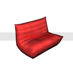 Laid Back Beanbag - Cherry Red