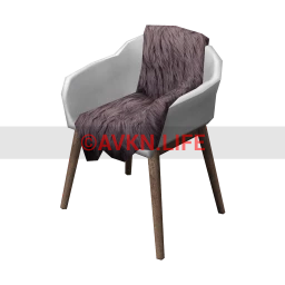 F?rnig Chair - Faux Fur Throw