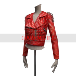 Delirious Squid Red Rebel Studded Jacket