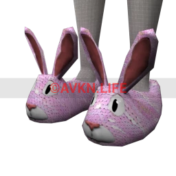 Easter Bunny Sequin Slippers (Pastel Pink)