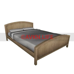 Essential Double Bed - Pine