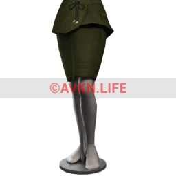 Foal Khaki Green Peplum Skirt