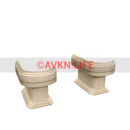 Reign White Marble Toilet
