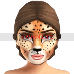 Kijane Ferocious as a Cheetah Facepaint