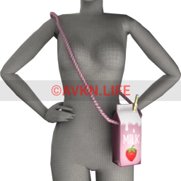 Yume Strawberry Milk Bag