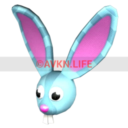 Easter Bunny Head Mask (Blue)