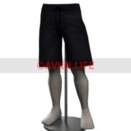 Bionic Black Croc Shorts