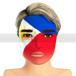 Philippines' Flag Facepaint