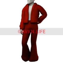 Dusted Rudolph Red Outfit