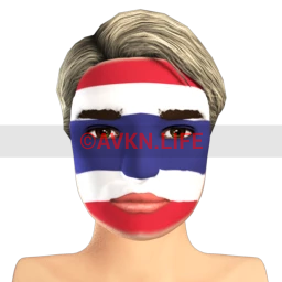 Thai Flag Facepaint