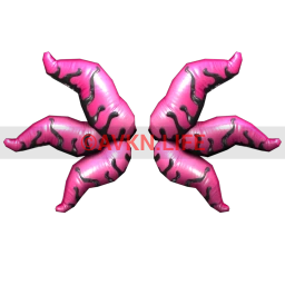 Black Rainbow Swamp Monster Wings (Hot Pink)