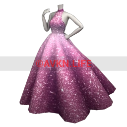 La Haute Couture Flowering Majesty Dress (Fuchsia)