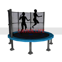 Luxe Euphrosyne Netted Trampoline - Interactive