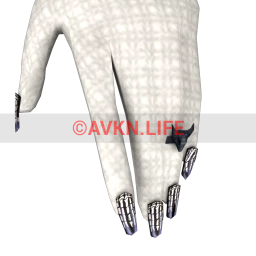 Flawless Skeletal Nails & Ring Set