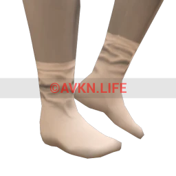 Cosmos Fine White Socks