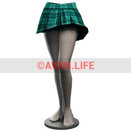 Ayuri's Tartan Skirt - Turquoise
