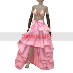 Ikon Pink Cascade Dress