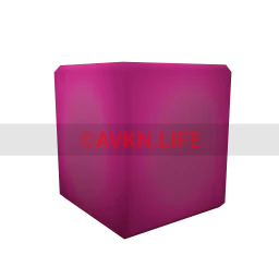 Neon Vibes Cube Pouffe