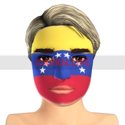 Venezuelan Flag Facepaint