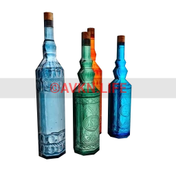 Colourful Transparent Bottles