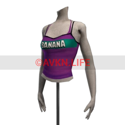 Retro Fitness Vest - Purple Banana