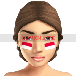 Indonesian Flag Facepaint