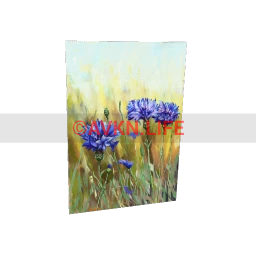 Wild Blue Flowers Painting