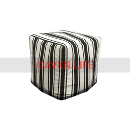 Littleton Pouffe - Stripe