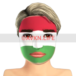 Hungarian Flag Facepaint