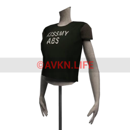 Bionic 'Kiss my Abs' T-Shirt - Black