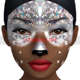 Cosmos Jewelled Frost Face Paint