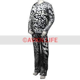 Palermo Silver Leopard Loungewear