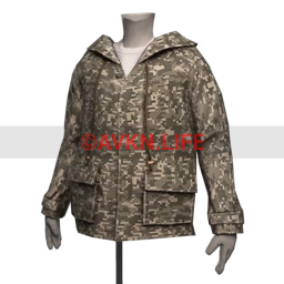 Traplord X Uniform - Camo Print Hooded Jacket