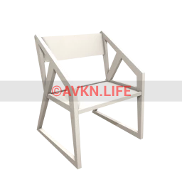 Kyiv White Steelwork Dining Chair